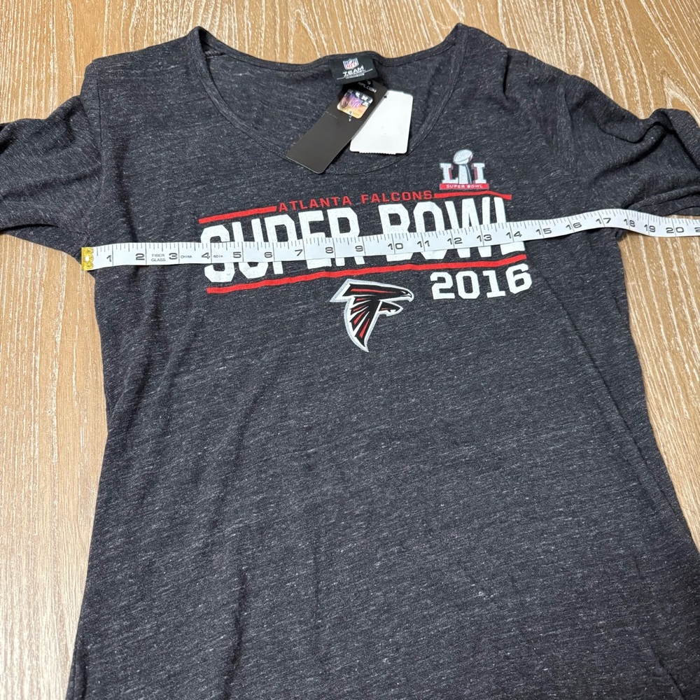 NWT NFL Apparel Atlanta Falcons Super Bowl 2016 Long Sleeve Shirt Women’s Large - Picture 8 of 10
